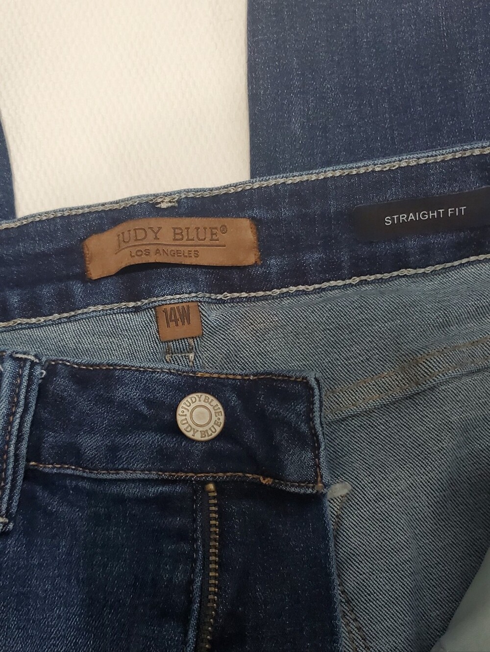 Judy Blue High Rise Straight Leg Jeans Womens Size 14 - Picture 6 of 12